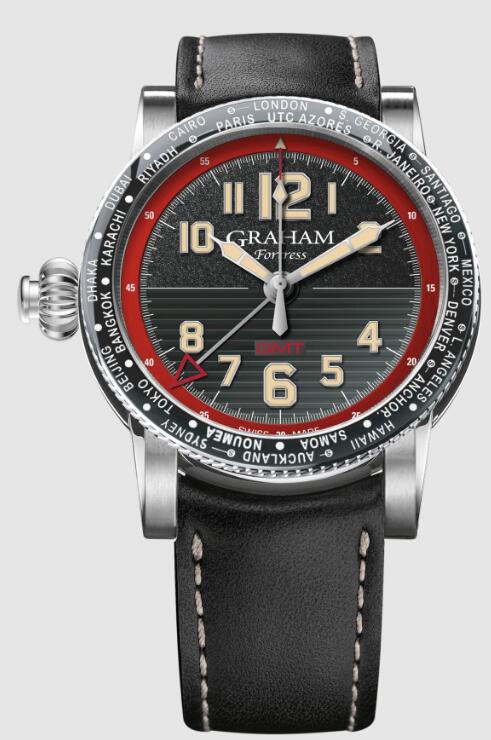 Review Replica Watch Graham FORTRESS CITY GMT RED 2FOBC.R01A